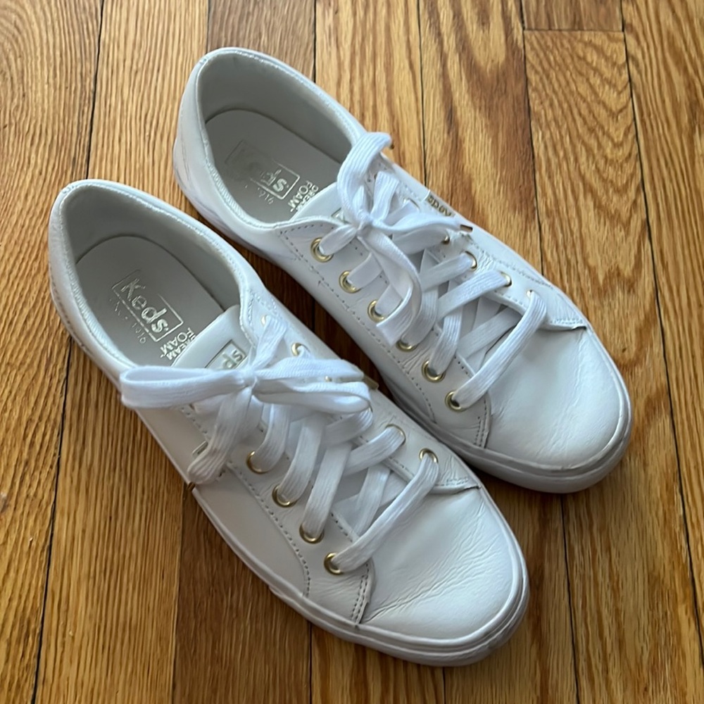 White Leather Keds